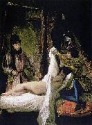 Eugene Delacroix Showing his Mistress Spain oil painting artist